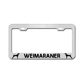 General Tag Weimaraner Dog Cat Puppy Chrome Novelty License Plate Frame Plate Covers