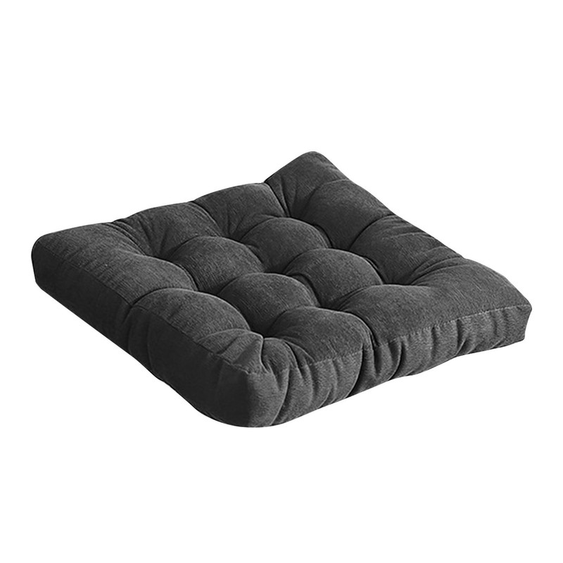 Corduroy Solid Chair Pad Square Floor Tatami Mat Cushion for