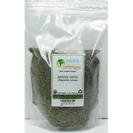 Indus Organics Indian Anise Seeds, 1 Lb Bag, Premium Quality, High Purity, Freshly Packed