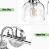 PHIXART 3 Lights Bathroom Vanity Light Fixtures, Chrome Traditional Classic