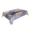 GSRONY Decorative Rectangle Table Cloths Marble Blue Gold Fluid Art