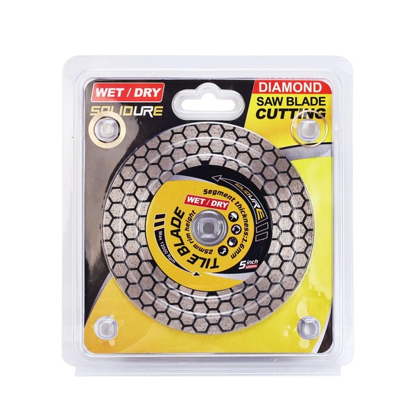 Solidure 5“ Grinding Tile Blade Porcelain Diamond Blade Cutting and