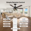 Consciot 52 Inch Ceiling Fan With Lights, Farmhouse Indoor Ceiling