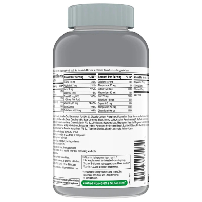 Centrum Silver Adults 50+ Multivitamins Tablet - 325 Tablets