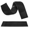 6 Pack Rubber Bar Mats, 24" x 3.15" Black Bar
