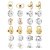 DAWZMR 12 Pairs Earring Backs for Droopy Ears, Secure Earring