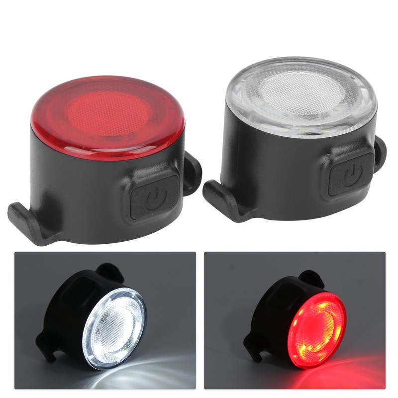 Bike LED Tail Light Front Light Set USB Rechargeable Bike