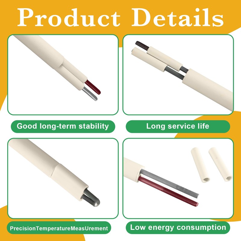 Tujoe 1 Pcs Kiln Thermocouple Type K, Replacement Kiln Part