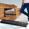 YENUO 5 Pairs Push to Open Drawer Slides Full Extension