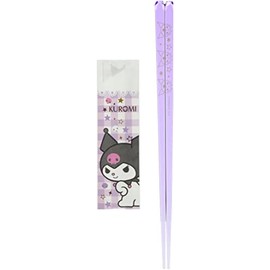 Kim Jo Toki Sanrio 315517 "Kuromi" Stars Clear Chopsticks 9.1 inches (23 cm), Purple