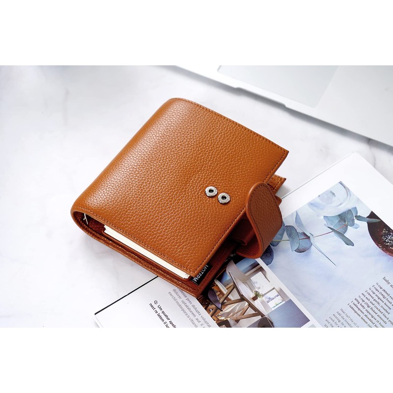 Moterm Pocket Luxe Ring Planner - Genuine Leather Binder Organiser