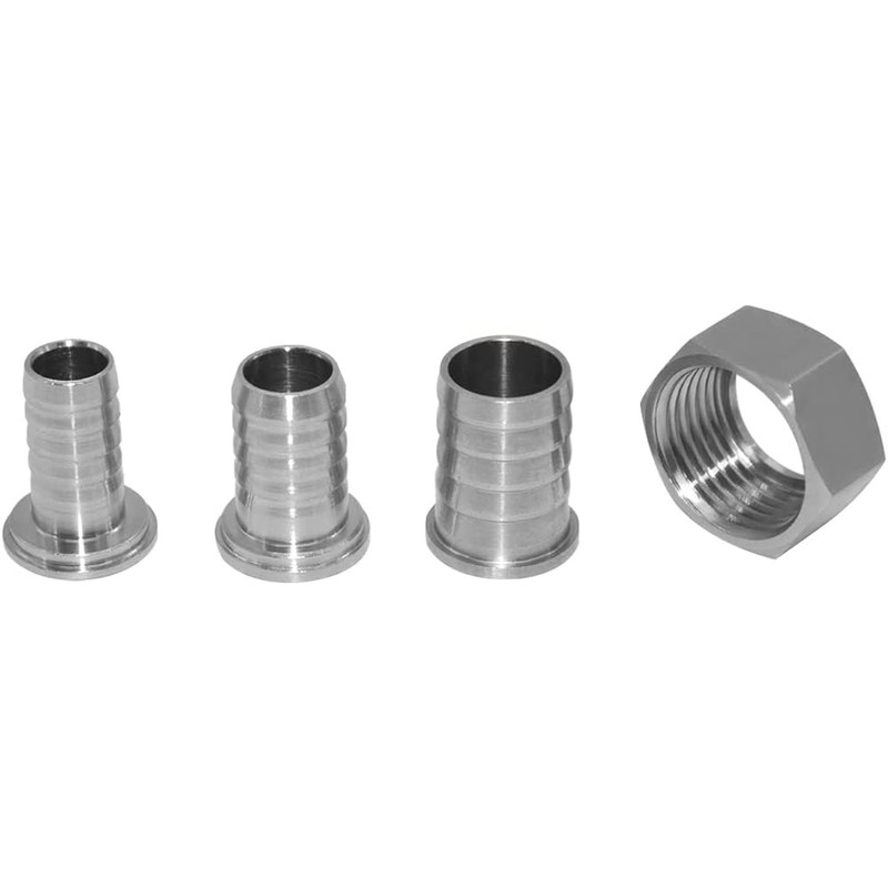 Beduan Stainless Steel Garden Hose Swivel Fitting 1/2" Barb x
