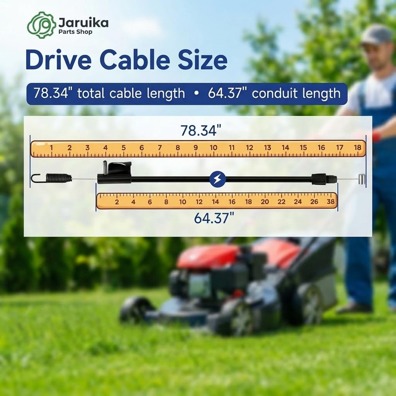 Jaruika 946-04728A Drive Cable Replacement for Troy-Bilt TB200 TB210 TB430