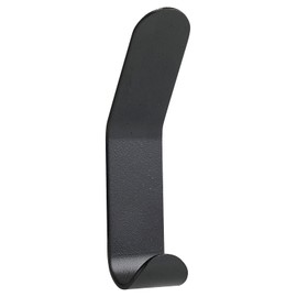 Zone Denmark A-Double Hook, Double Hook, Wall Hook, Coat Hook, Coat Hook (Screws Invisible), 3.5 x 2.5 x 11 cm, Black
