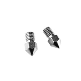 ENET 2 x MK8 3D Printer Extruder Stainless Steel Nozzle 6mm Thread 0.4mm 1.75mm Silver