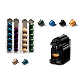 COVERBAGBCN - Set of 2 Coffee Capsule Holders for 24 Capsules | Compatible with Nespresso | Methacrylate Capsule Stand | Versatile Installation for Storage of Coffee Capsules (White)