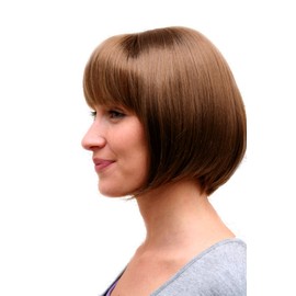 Wig Me Up Women’s Quality Sexy Bob Wig with Straight Fringe - 703 mid-brown