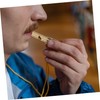BESPORTBLE Brass Whistle Keychain Mini Outdoor Survival Whistle for Referees