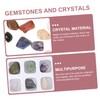 Kisangel 20pcs Polished Gemstones and Crystals Box Natural Rocks and