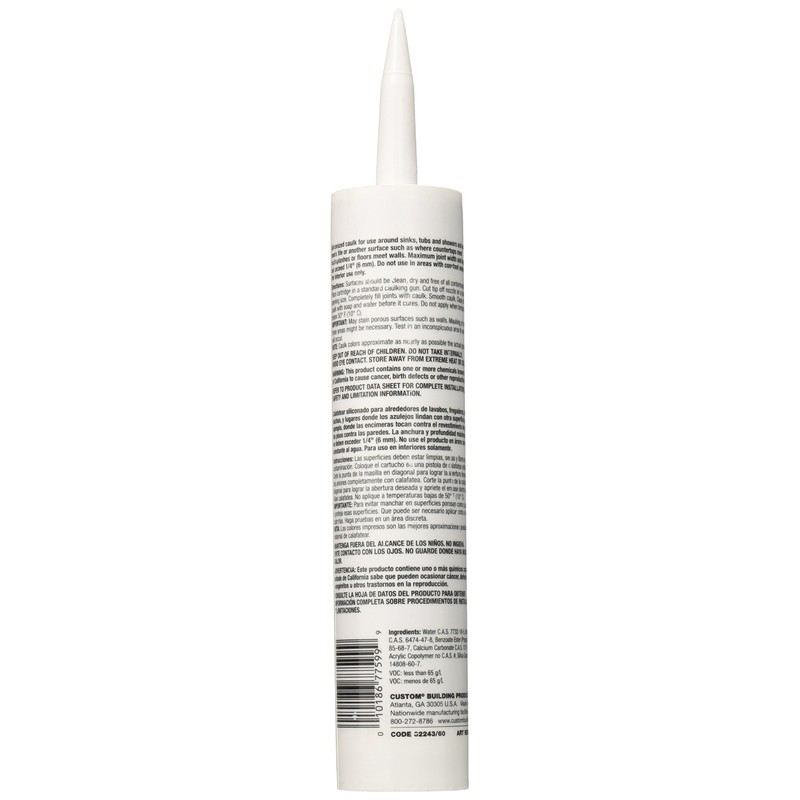 Custom Building Products PC6010S-6 Sanded Ceramic Tile Caulk, 10.5 oz,