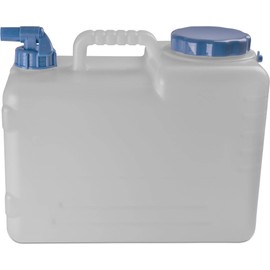 normani Water Canister Water Tank Drinking Water Container Camping Canister with Tap and Lid 10 Litres to 23 Litres - HD-PE Food-Safe, Tasteless and Odourless Colour 15 L
