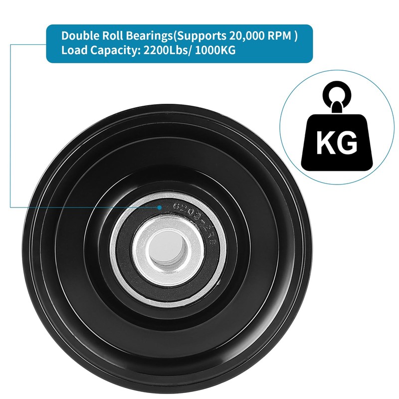 Skelang 4 In V-Groove Wheel Caster, Slide Gate Wheel with
