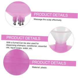 FRCOLOR 3 Sets Hair Oil Applicator Bottle Leakproof Plastic Dropper for Dyeing Easy Squeeze