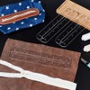 PH PandaHall 6pcs 3 Sizes Zipper Making Templates, Clear Acrylic