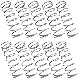 RecDec 10 Pack Flush Toilet Button Spring Replacement Compression Returning Springs Parts for Toilet Tank Button Toilet Push Button Dual Push Flushing Button Flushing Toilet Water Tank Buttons