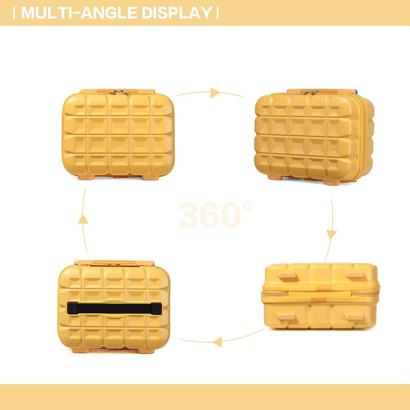 Kono Lightweight ABS Travel Makeup Carrying Case ABS Hard Shell