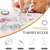MaehSab Pack of 8 T-Shirt Ruler Guide for Vinyl, Clear