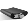 ToBeIT Stainless Steel Hip Flask in Matte Black, 8 oz,