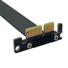 Alwong PCIE 3.0 Extension Cable, 1X to 1X, Male 90 Degree to Female 90 Degree, Cable Length 25cm/(29cm Total Length), P311MF5525