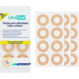 Parches para callosidades, callos grandes en la planta del pie, previen la aparición, alivian el dolor por roce, fricción y presión del calzado 24 parches
