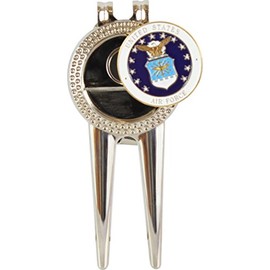 Golf By MilitaryBest US Air Force Divot Repair Tool with Magnetic Ball Marker