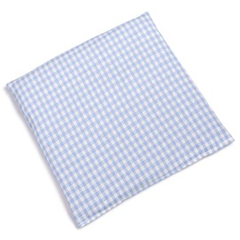 Organic Spelt Cushion 24 x 24 cm Organic Filling & Organic Fabric Light Blue/White | Heat Cushion Grain Cushion