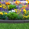 Garden Central 12-Pack 12”x4” Fake Stomp Rubber Edge Stone, Grey