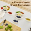 Vantency Snack Box Container, Divided Serving Tray with Lid and