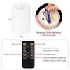 milysoek 1PCS, 3 x 5 inches Flameless Candle with Remote
