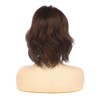 Qnbiar Women's Short Wave Brown Bob Wig Synthetic Heat Resistant