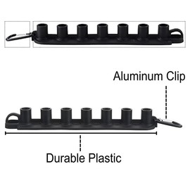 RecDec Pressure Washer Nozzle Holder Holds 7 Spray Tips Storage Organizer Cartridge Container with Hanging Clip for Power Washer Heads 1/4 Inch Quick Connect Spare Nozzles