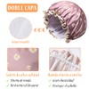 3 Piezas - Gorras para Baño, Reutilizable Gorros para Regadera,