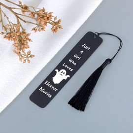 Halloween Bookmarks, Horror Gifts for Book Lovers, Boo Basket Stuffers for Women, Cute Bookmarks for Her, Christmas Stocking Stuffers for Wife Girlfriend Mom, Scream Merch, Birthday Present for Her