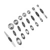 Measuring Spoon Set Double Head Magnetic Scoop with Black Handle