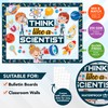 Decorably 48 Pcs Cutouts Science Bulletin Board Decorations Set with
