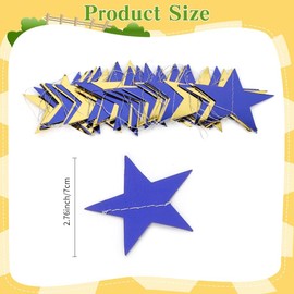 Paper Garland with Silver Reflective, Hanging Star Garland, Star Paper Garland Decoration, Paper Garland with Reflective, Glitter Star Garland, Stars Silver Decoration, Hanging Star Garland