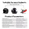 EJEAS V6 Motorcycle Helmet Bluetooth Intercom 2-Way 1200M Noise Cancel