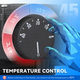 Mxmoonant 2KW 110V Hot Tub Thermostat, Spa Heater Whirlpool Bathtub Thermostat with Adjustable Temp Control for 400Gals Bathtub, Hot Tub, Spa, Small Pool (No Plug)