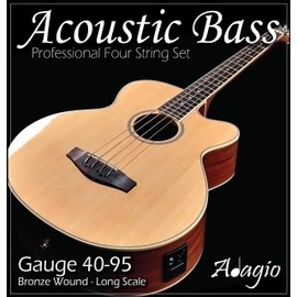 Adagio Professional Acoustic Bass Guitar String Set 40-95 Light