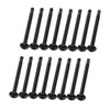 Alphacool NexXxos Fan Mounting Screw, M3 x 35mm, Black, 16-Pack